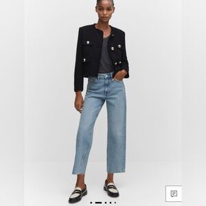 MNG Hight Waisted Cropped Jeans